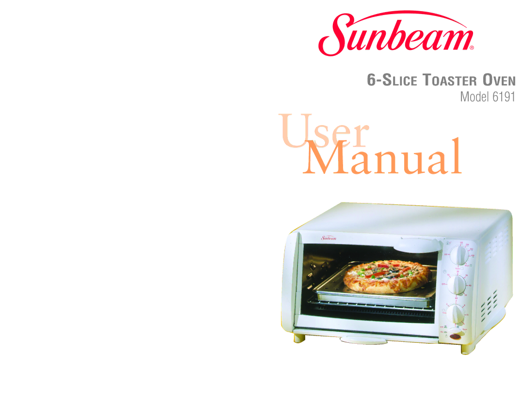 Sunbeam 6191 user manual User 