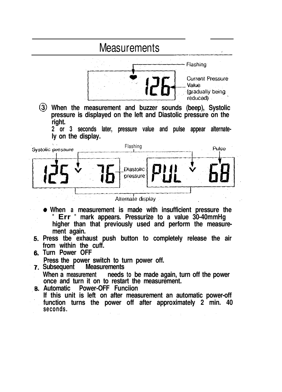 Sunbeam 7620 instruction manual Automatic Power-OFF Funciion 