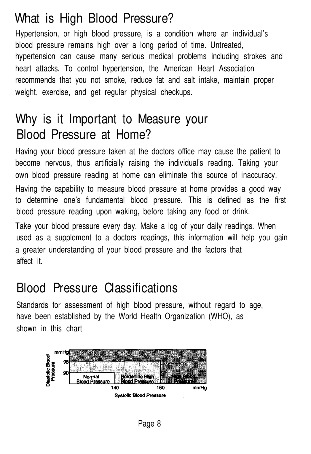 Sunbeam 7623 instruction manual What is High Blood Pressure?, Why is it Important to Measure your Blood Pressure at Home? 