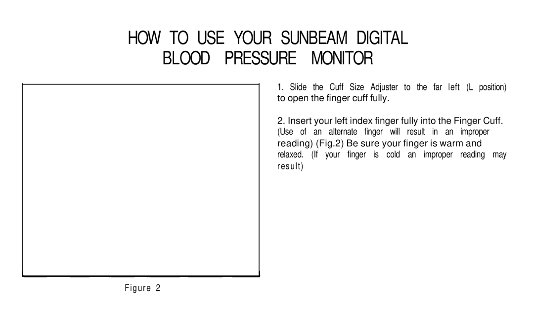 Sunbeam 7655-10 manual HOW to USE Your Sunbeam Digital Blood Pressure Monitor 