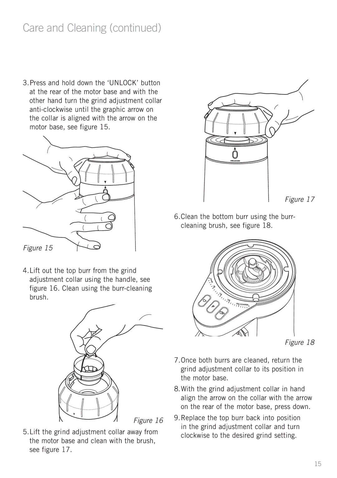 Sunbeam EM0490 manual Care and Cleaning 