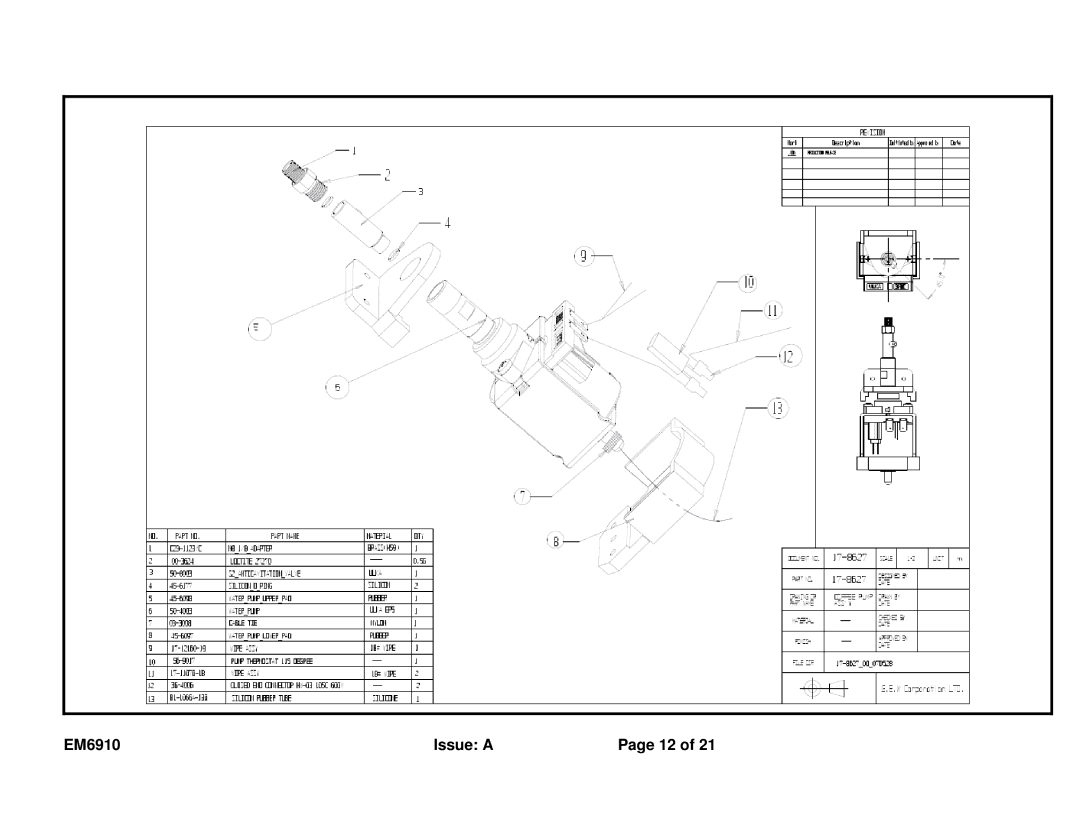 Sunbeam service manual EM6910 Issue a 