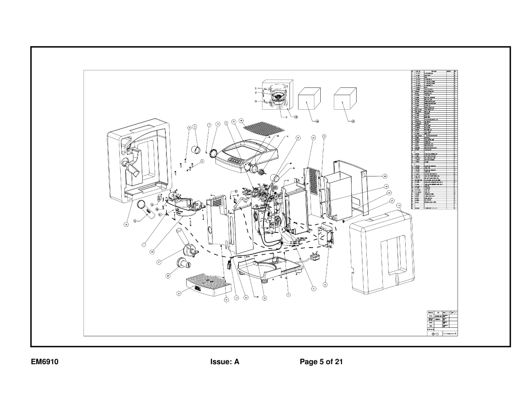 Sunbeam service manual EM6910 Issue a 