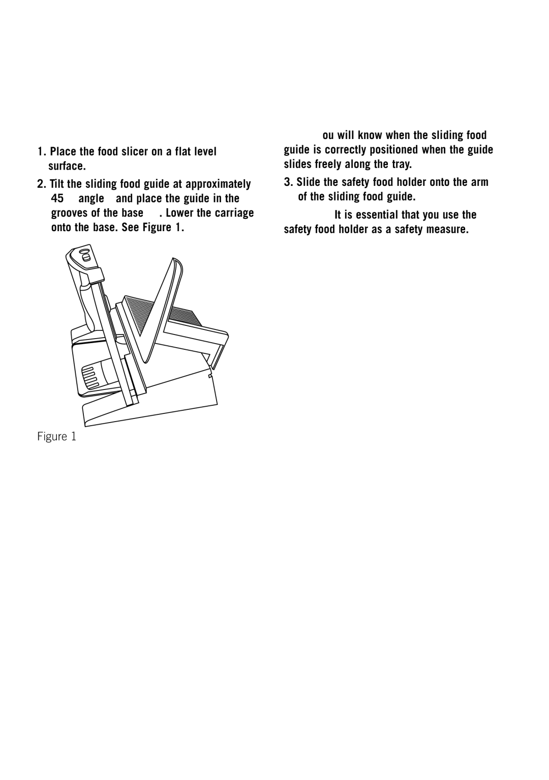 Sunbeam manual Before using your Sunbeam Café Series Food Slicer, Assembling your food slicer 