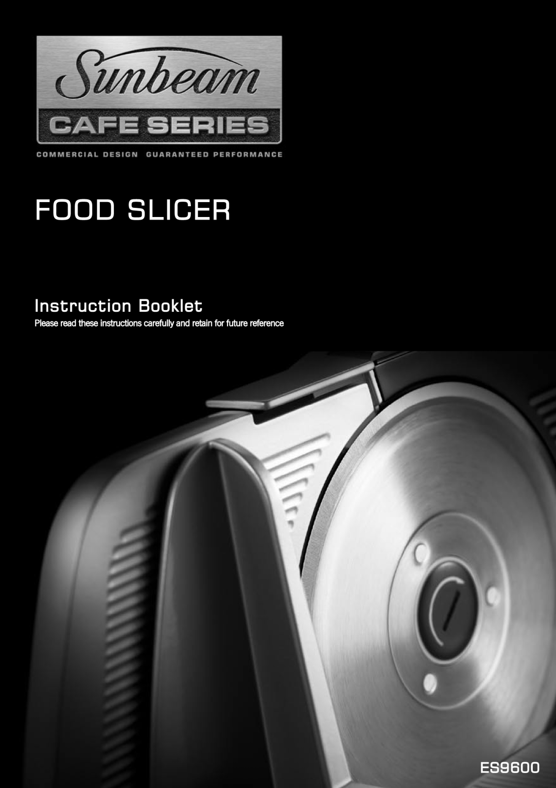 Sunbeam Food Slicer manual 
