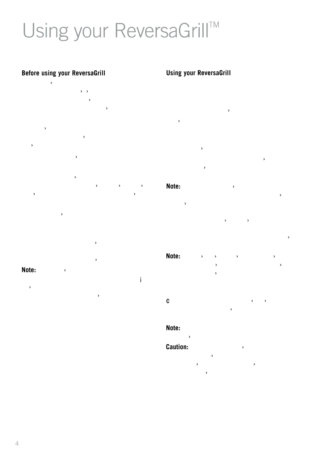 Sunbeam HG3300 manual UsingHeadingyour ReversaGrillTM, Before using your ReversaGrill 