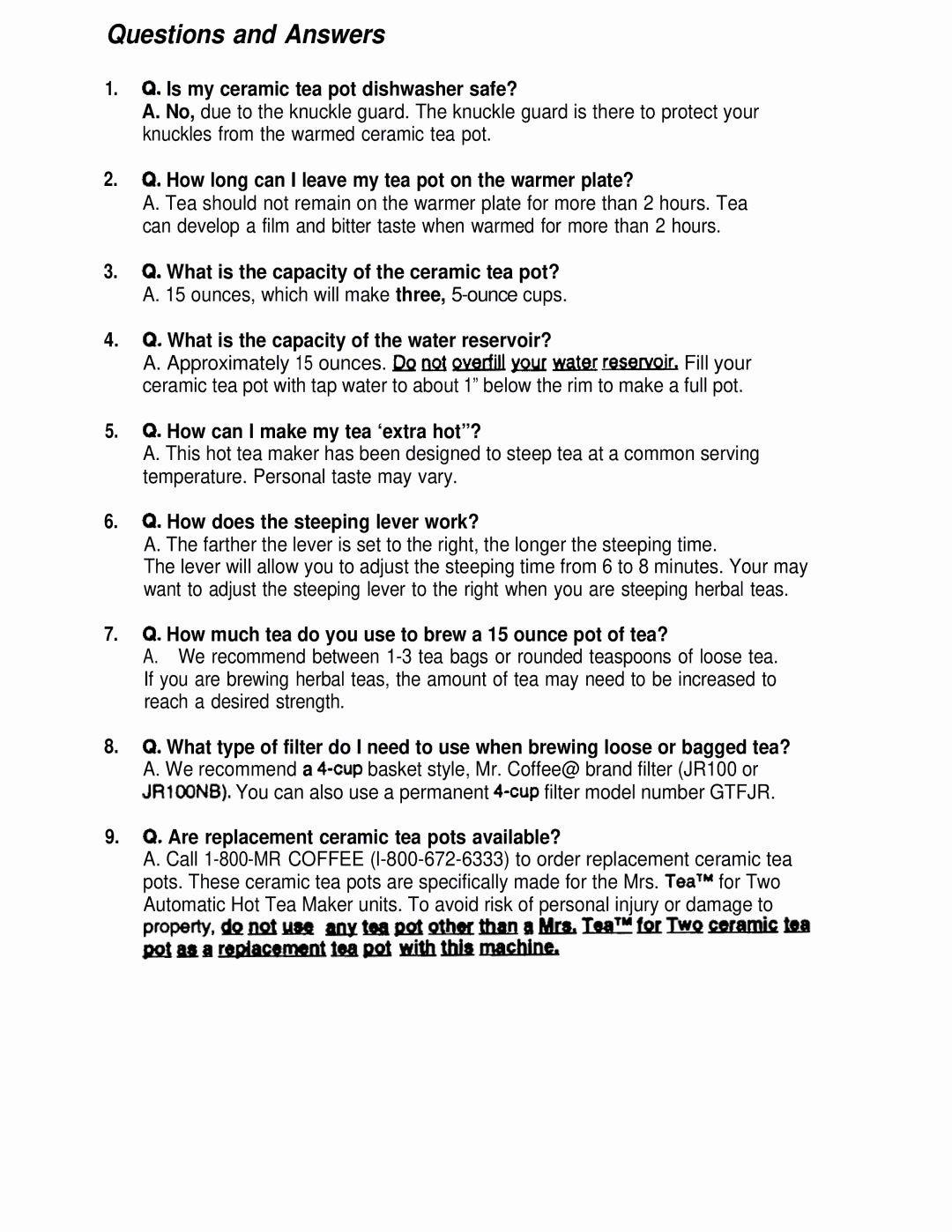 Sunbeam HTM11 operating instructions Questions and Answers 