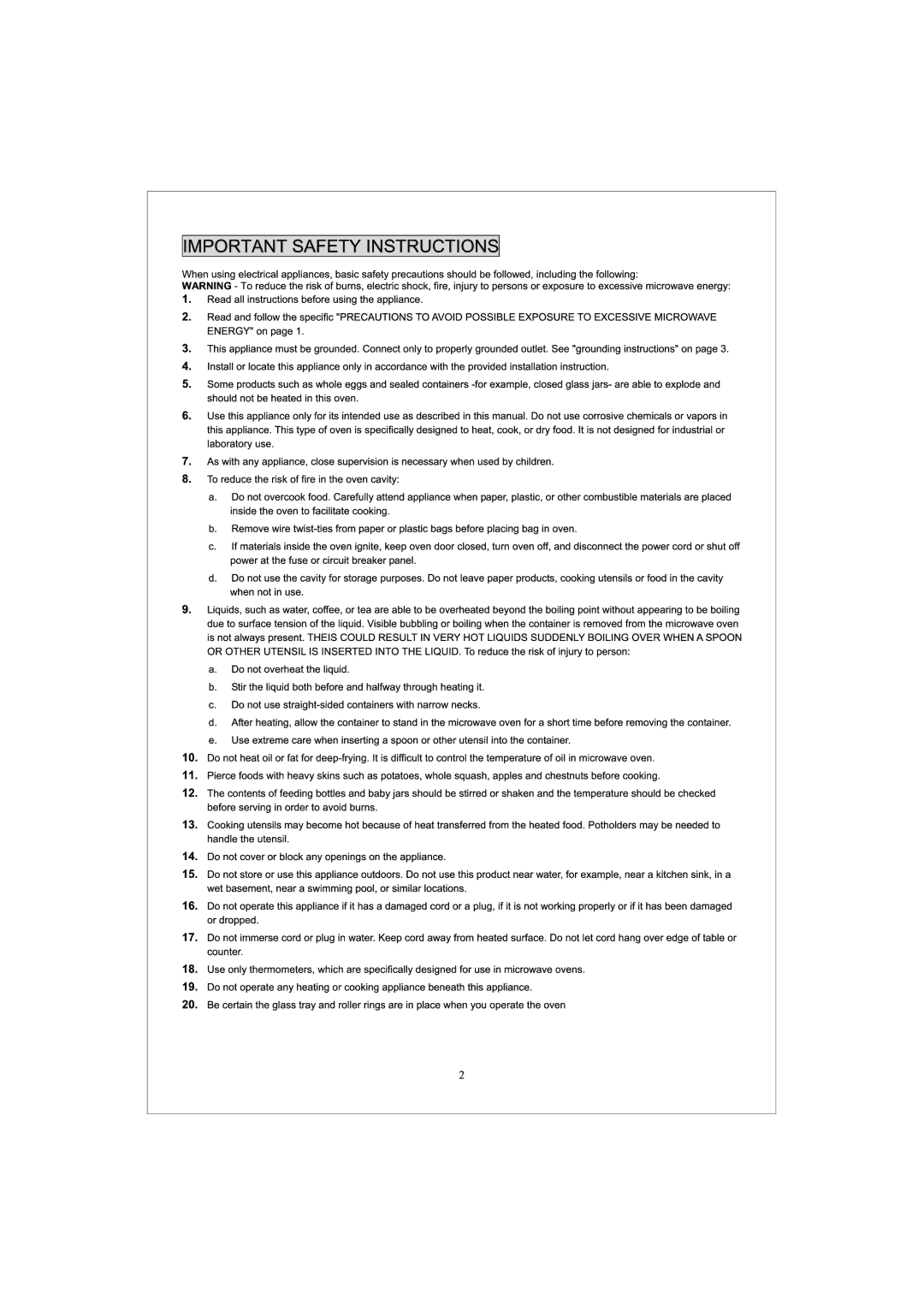 Sunbeam Major Appliances SNM1501RAW, SNM1501RAQ, SNM1501RAB manual 