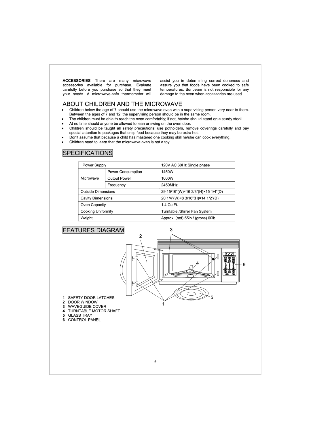 Sunbeam Major Appliances SNM1501RAQ, SNM1501RAW, SNM1501RAB manual 