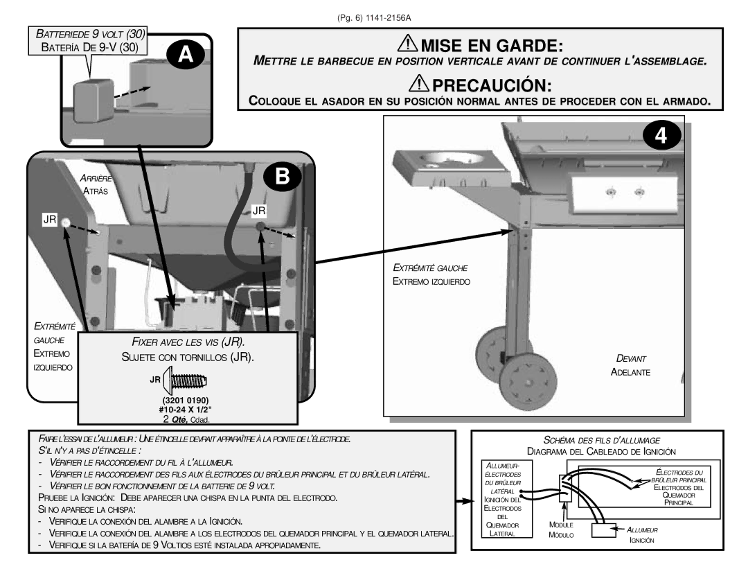 Sunbeam S T 6 5 0 1 E P B warranty Mise EN Garde 