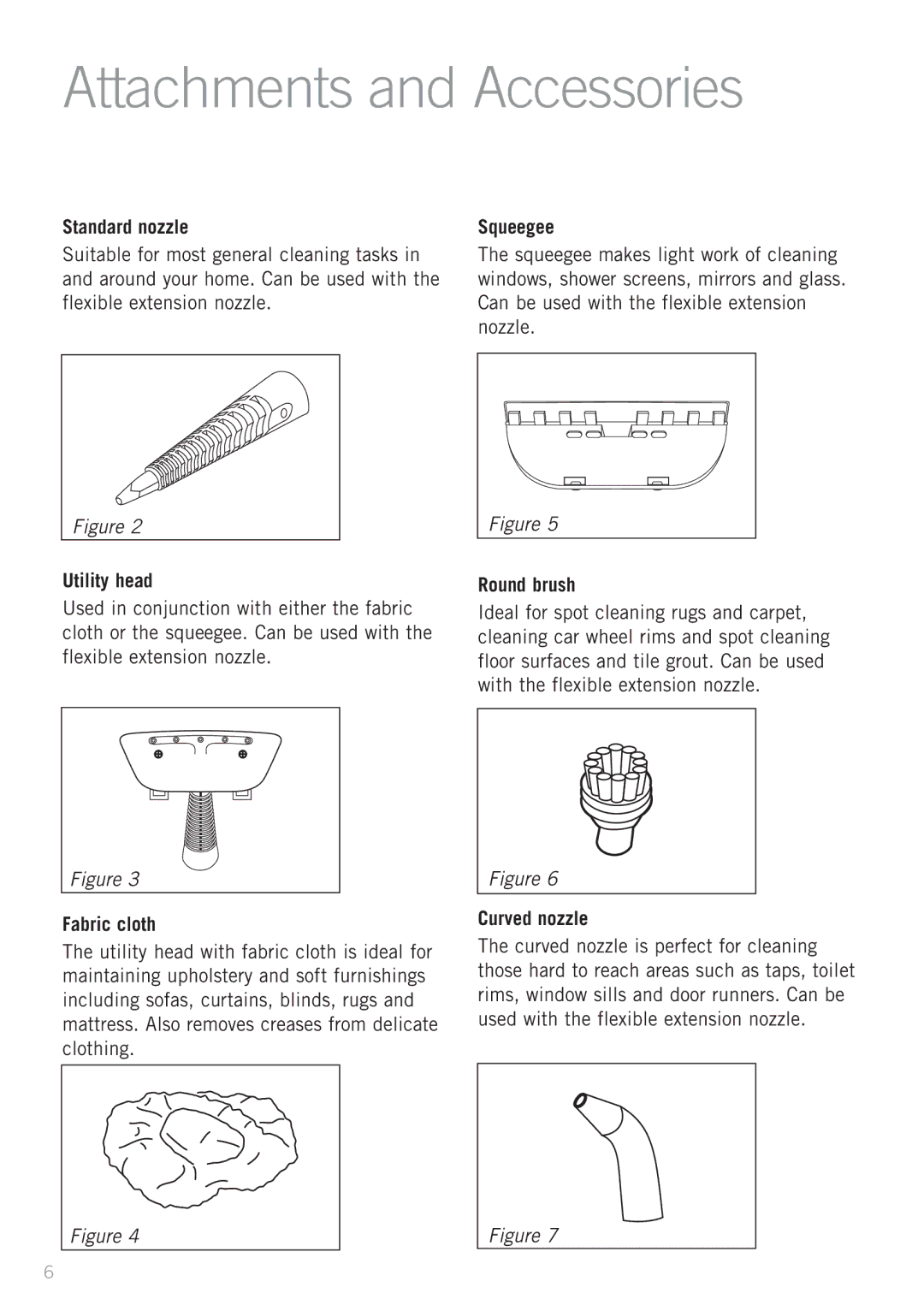 Sunbeam SC4500 manual Attachments and Accessories 