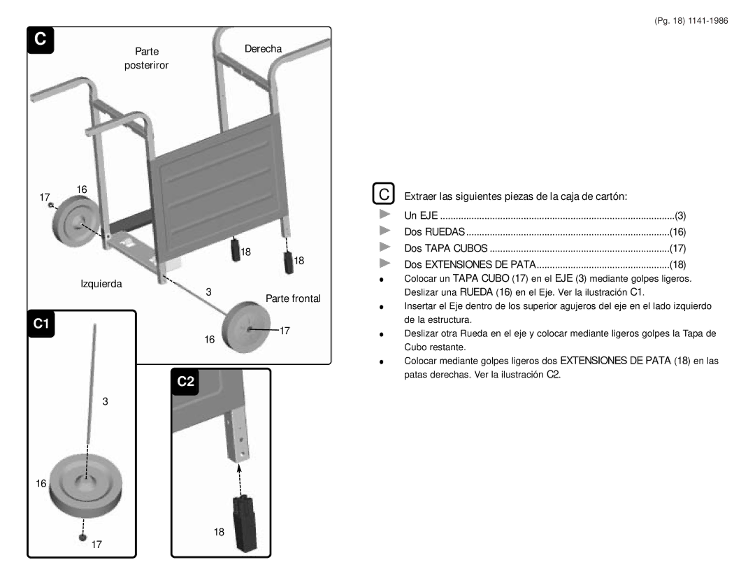 Sunbeam SD113242, SD113232 warranty De la estructura, Cubo restante 