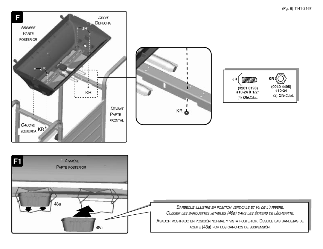 Sunbeam SG4501WP warranty Barbecue Illustré EN Position Verticale ET VU DE Larrière 