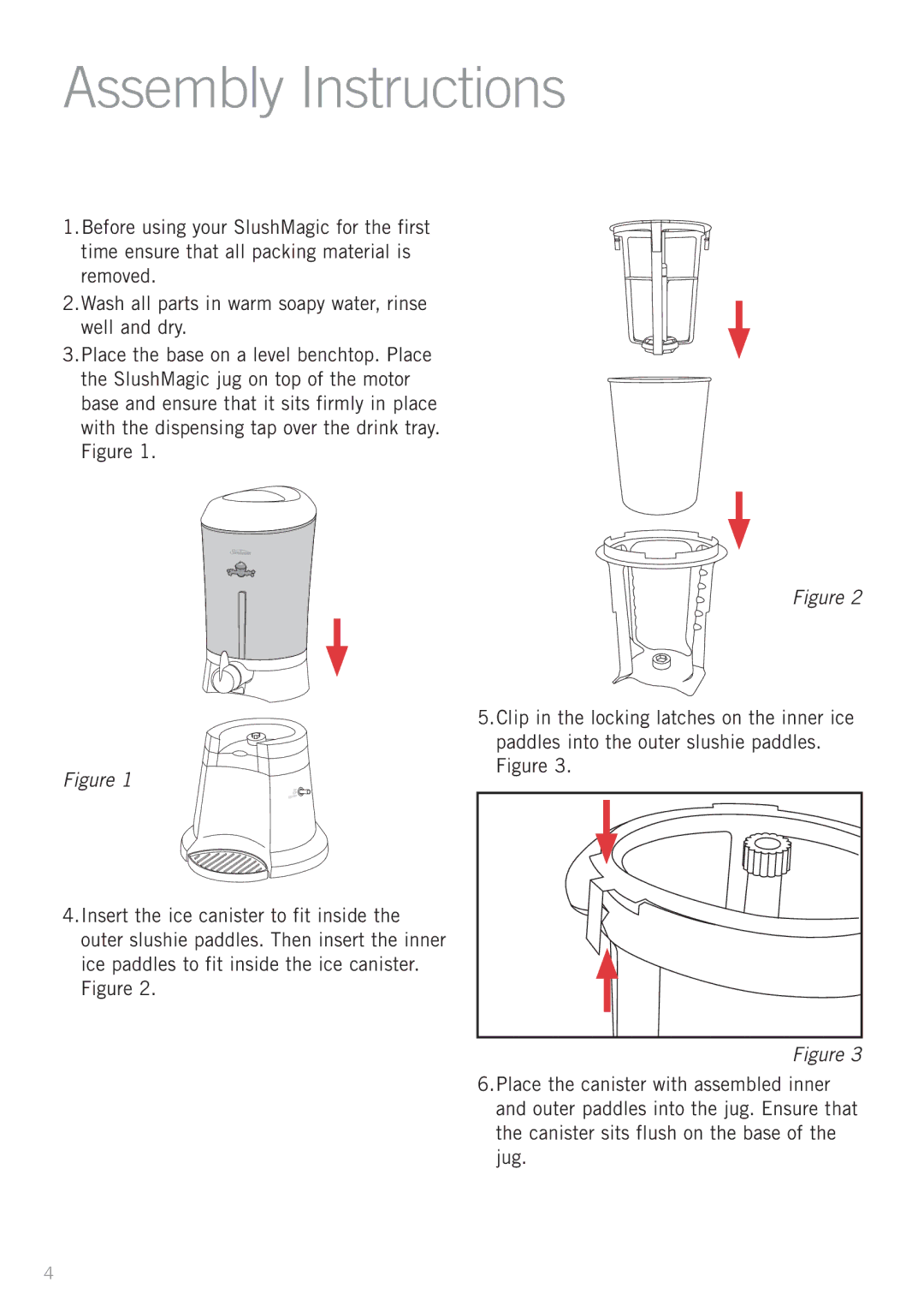 Sunbeam SL5200 manual Assembly Instructions 