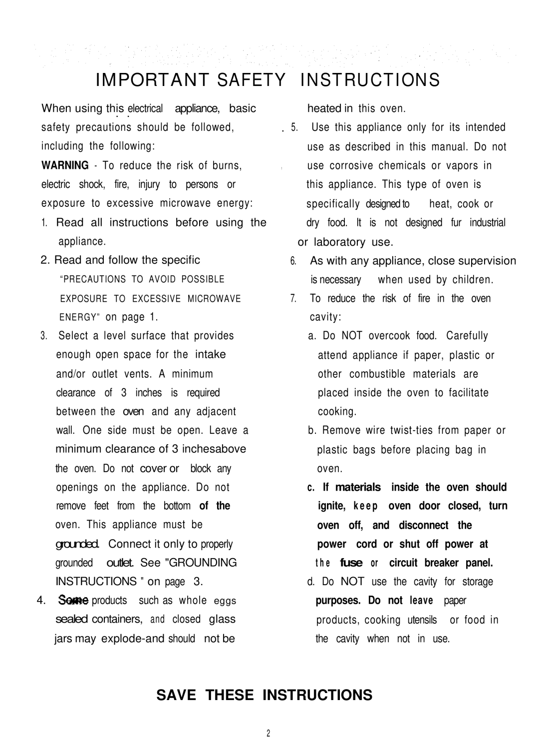 Sunbeam SMW1100 owner manual Not 