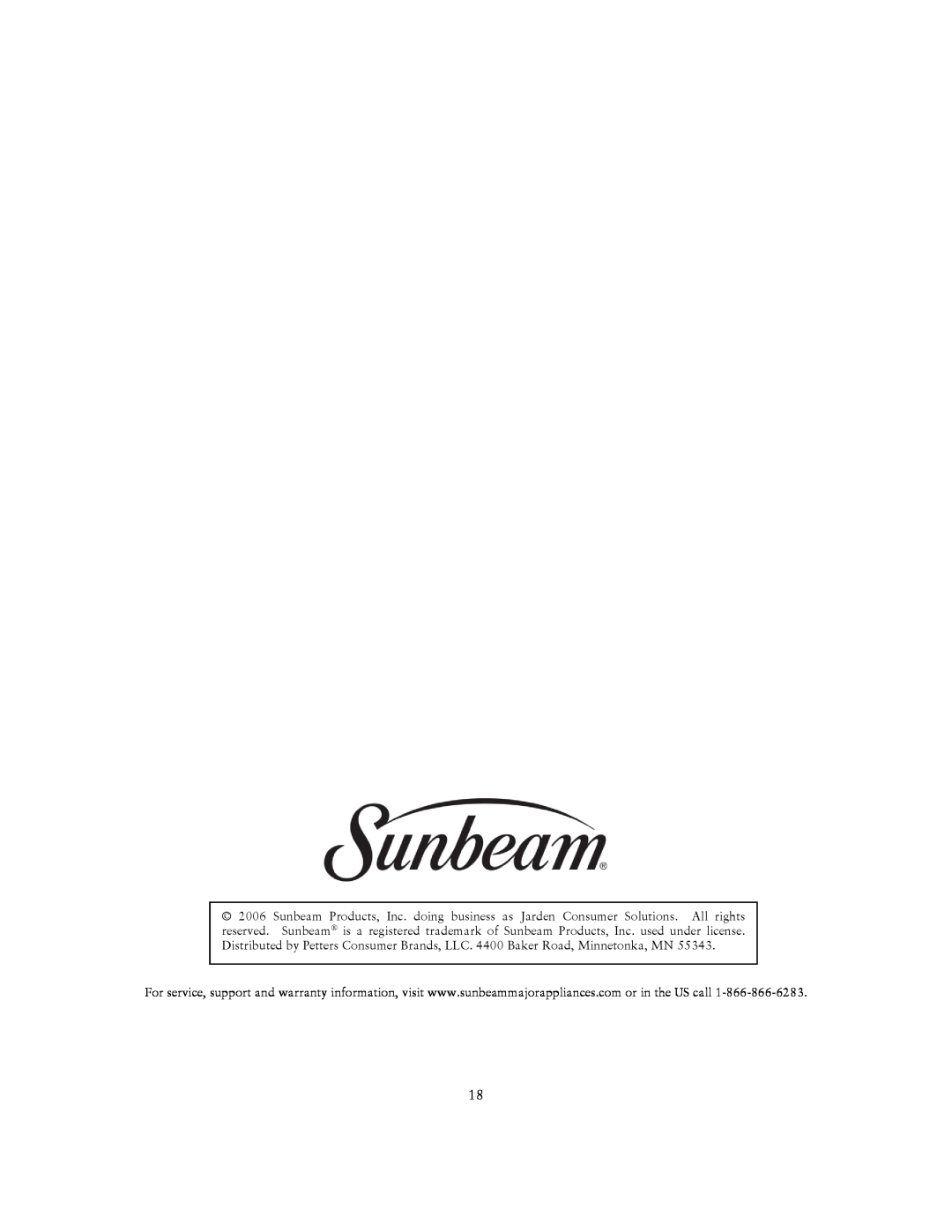 Sunbeam SNM1501RAX user manual 