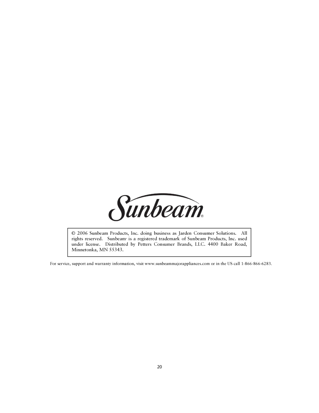 Sunbeam SNM1502RAS user manual 