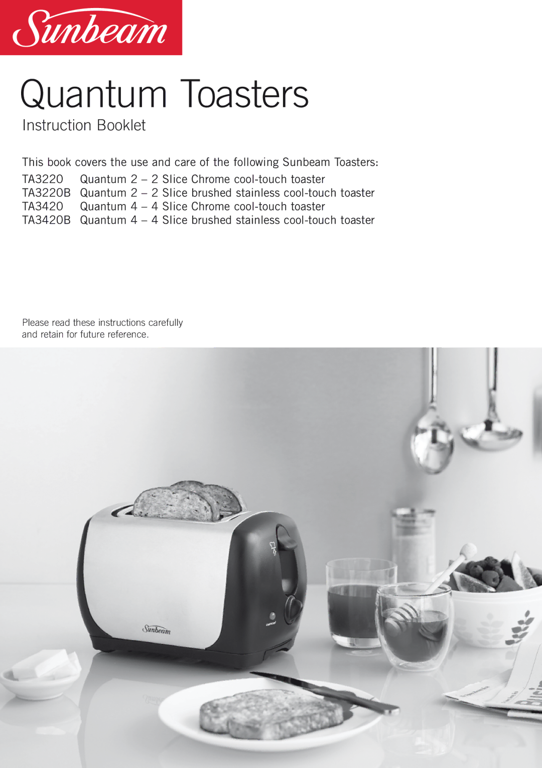 Sunbeam TA3420B, TA3220B manual Quantum Toasters 