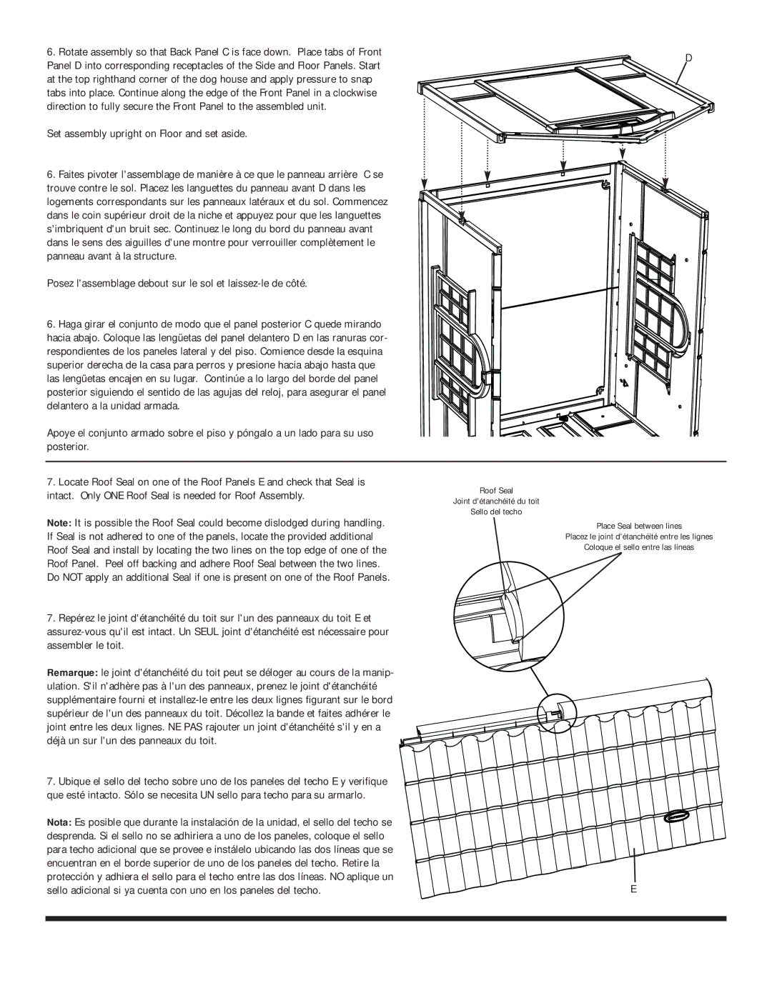 Suncast dh350 owner manual Posez lassemblage debout sur le sol et laissez-le de côté 