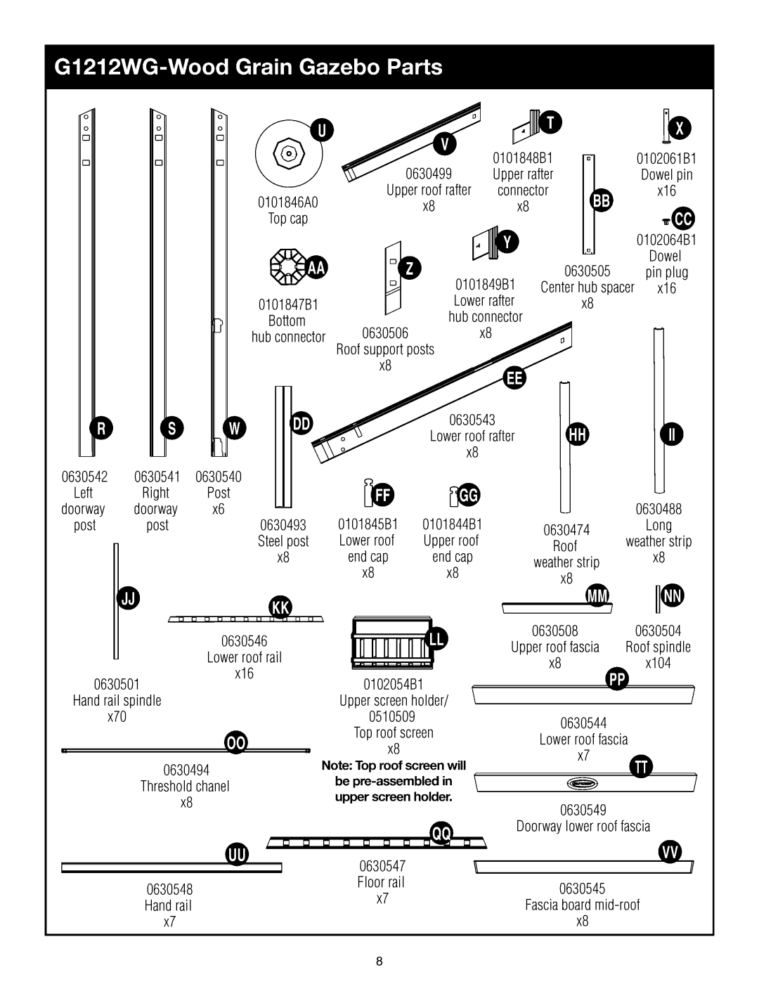 Suncast G1212WG manual 