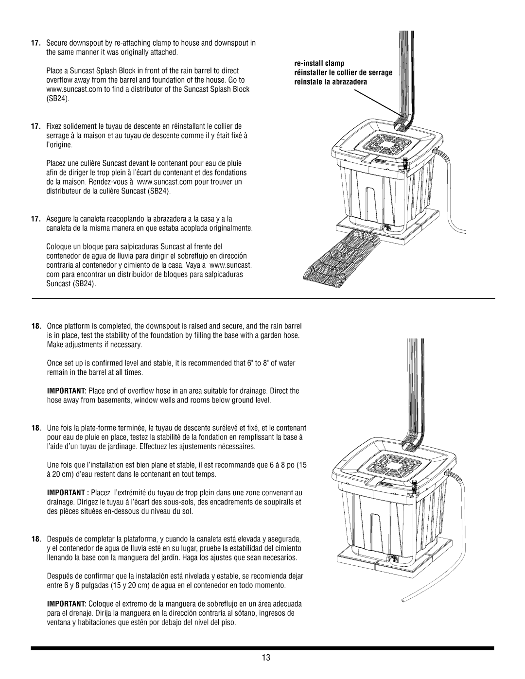 Suncast RB50 manual 