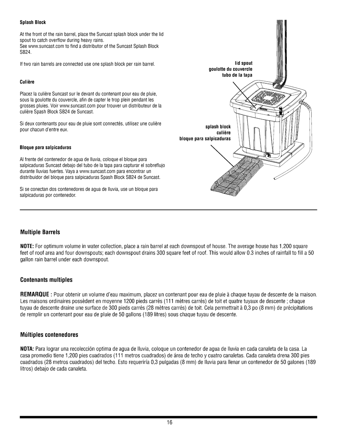 Suncast RB50 manual 