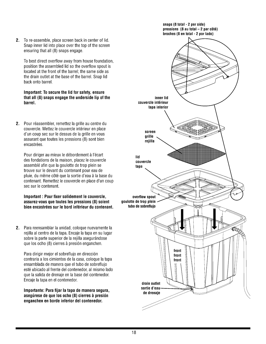 Suncast RB50 manual 