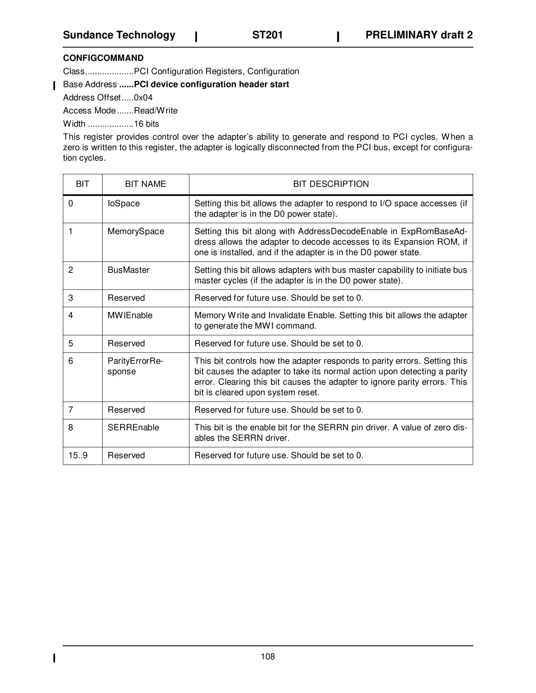 Sundance Spas ST201 manual Configcommand 