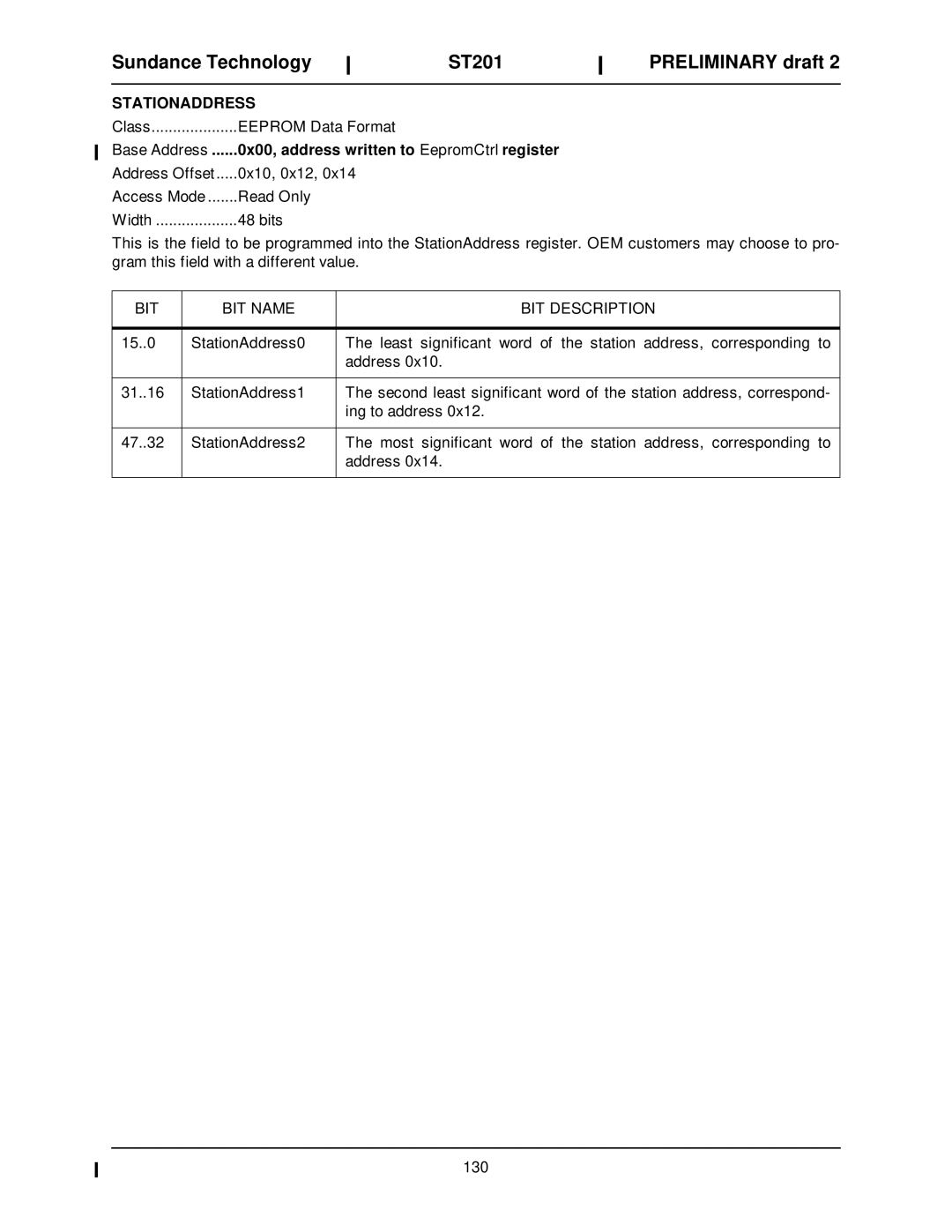 Sundance Spas ST201 manual 0x10, 0x12 