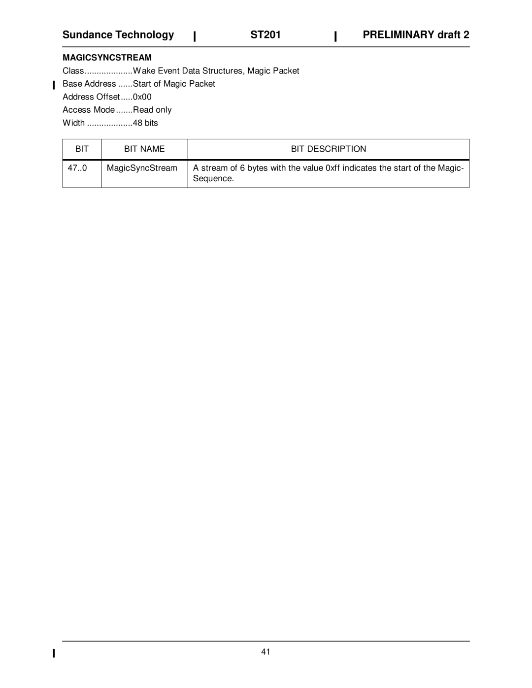 Sundance Spas ST201 manual Magicsyncstream 