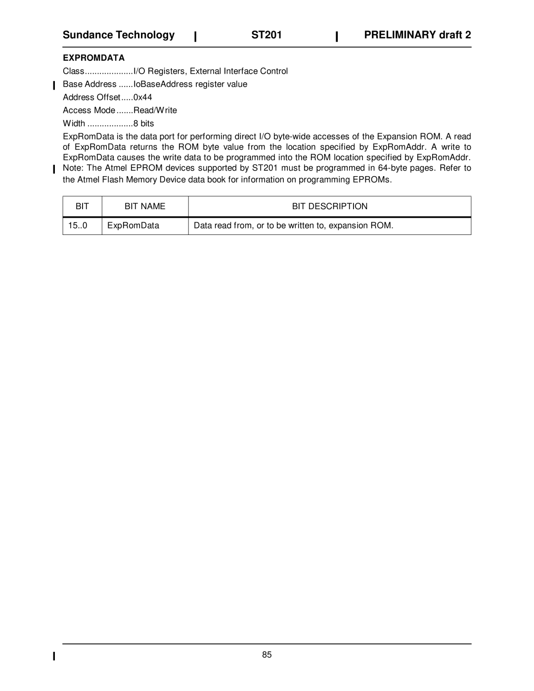 Sundance Spas ST201 manual Expromdata 