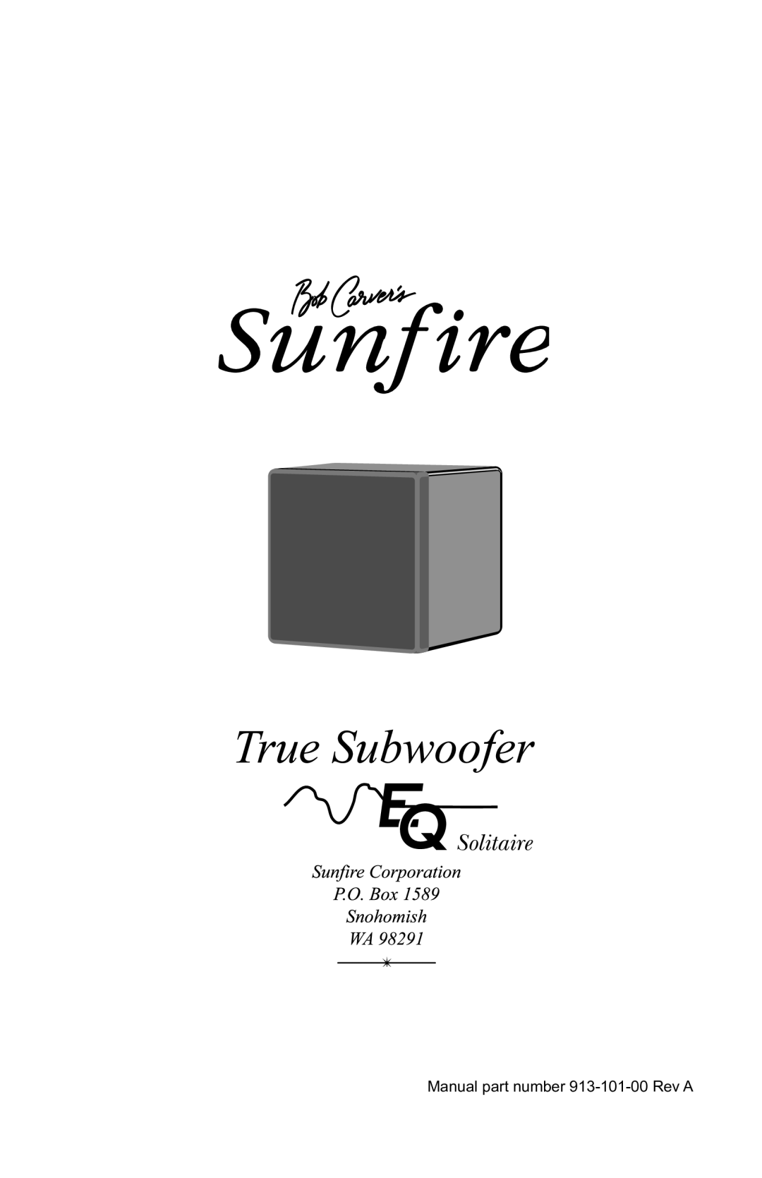 Sunfire 12 user manual Solitaire 