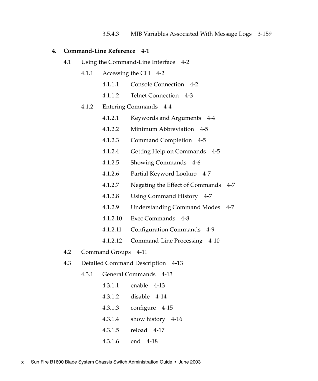 Sunfire B1600 manual Command-Line Reference 