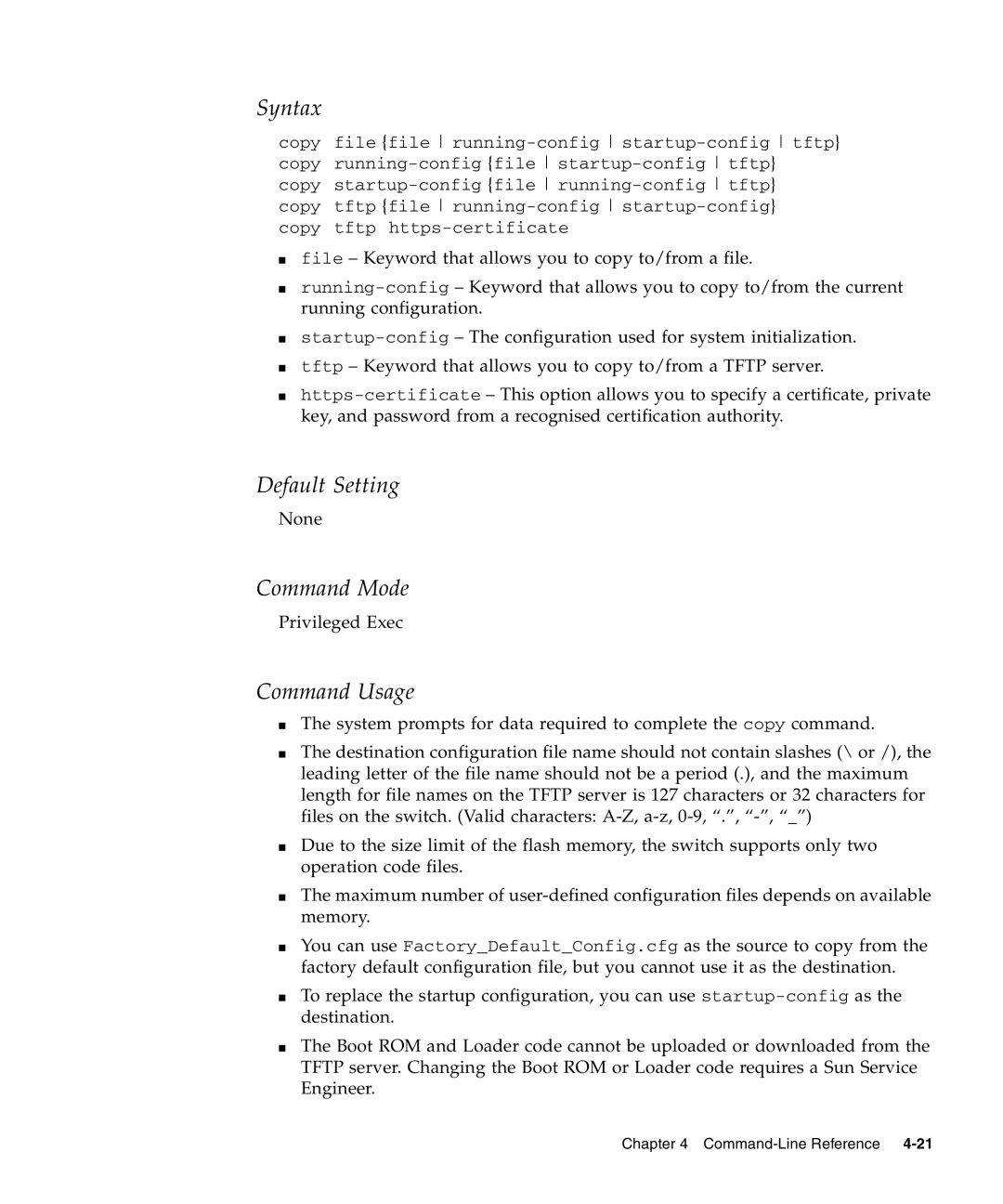 Sunfire B1600 manual Syntax 