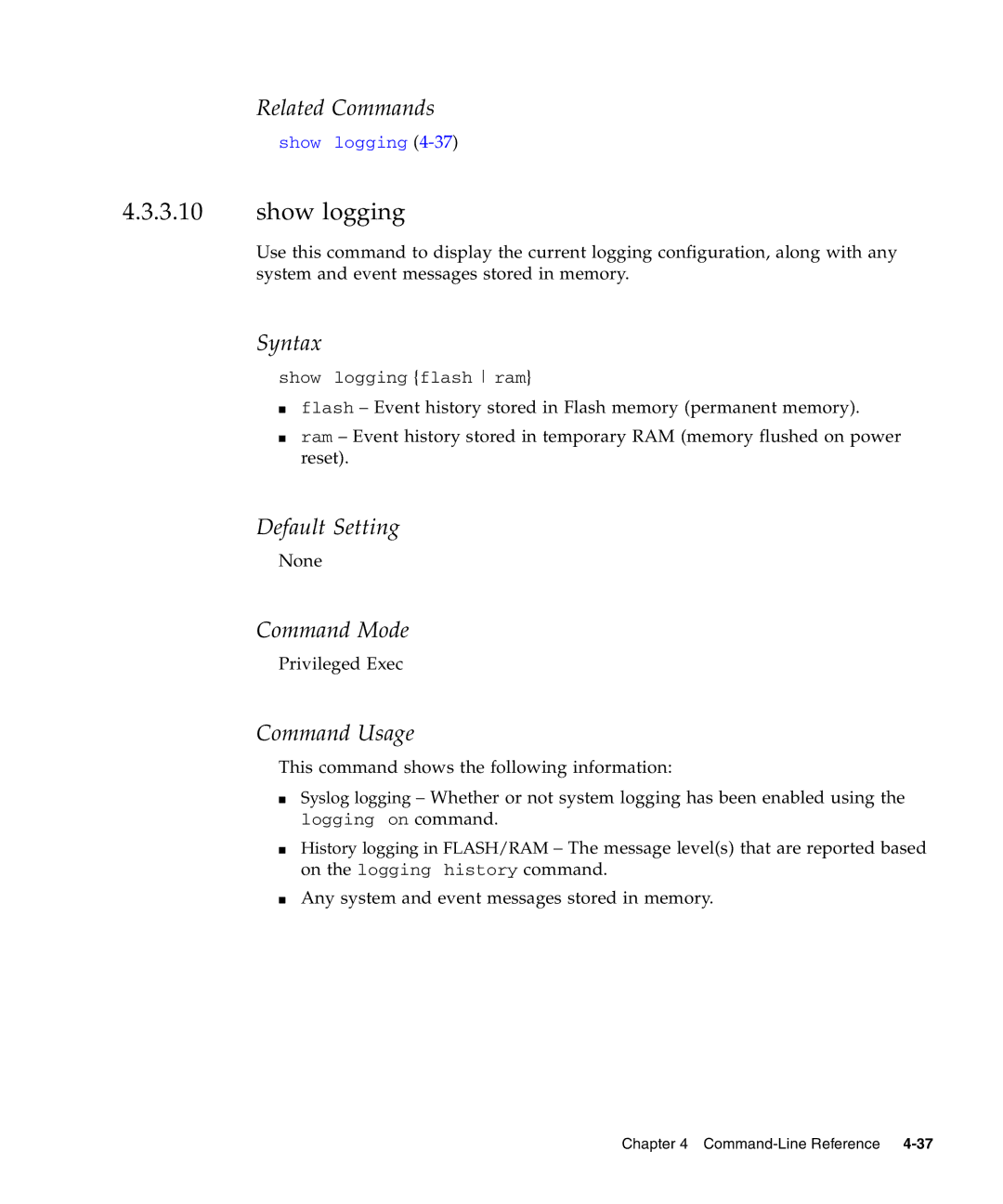 Sunfire B1600 manual Show logging 