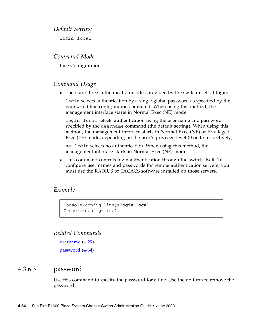 Sunfire B1600 manual Password 