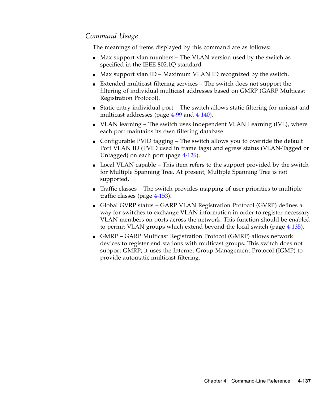 Sunfire B1600 manual Command Usage 