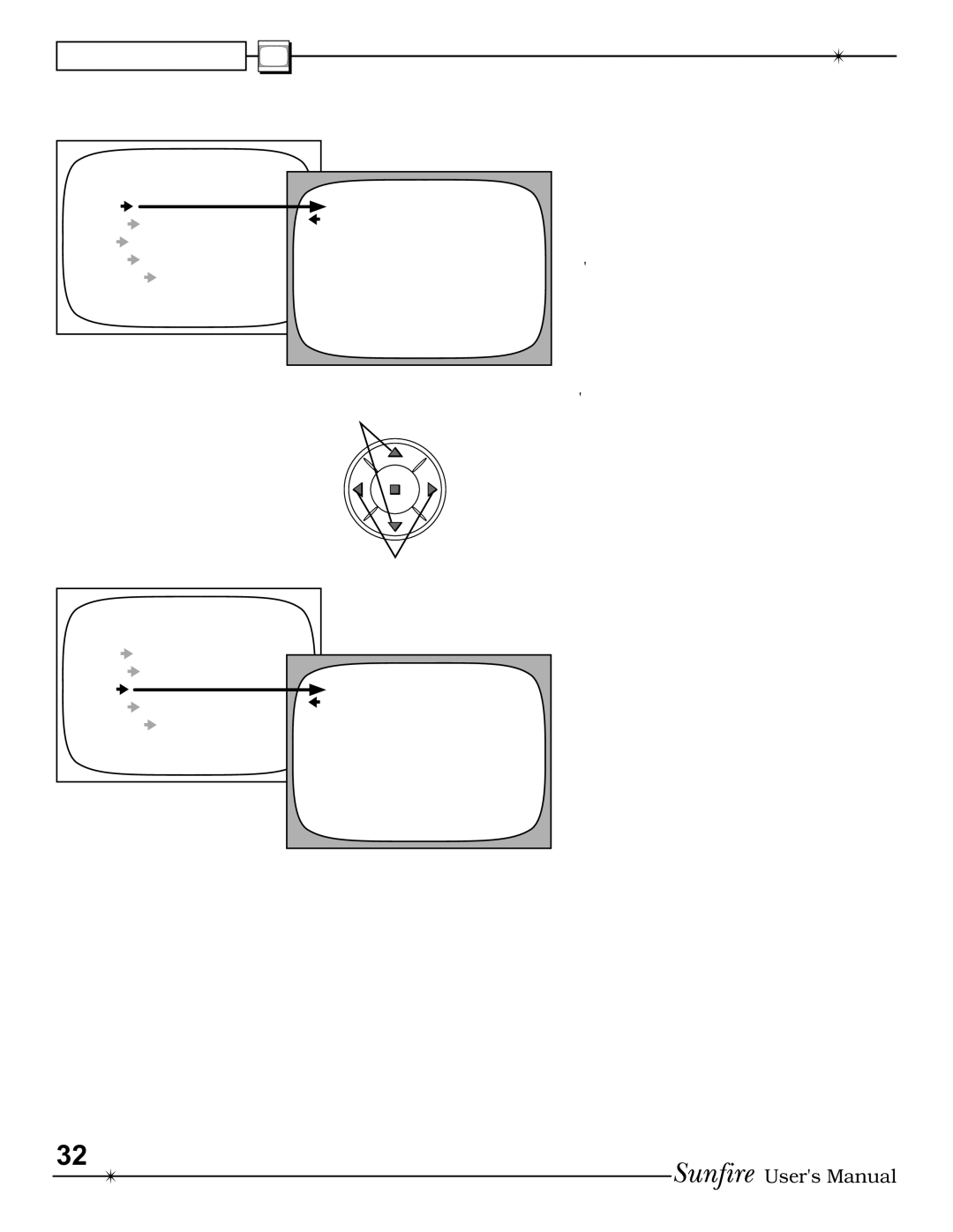 Sunfire IV manual Trim and Tone Menus, Trims Menu 