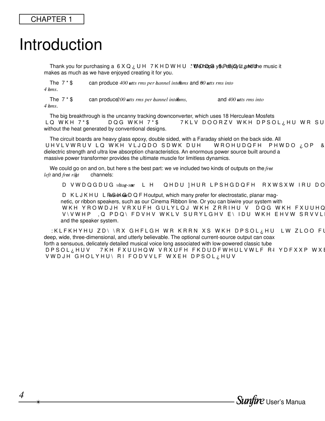 Sunfire TGA-7401-230, TGA-7201-230, TGA7401 manual Introduction 