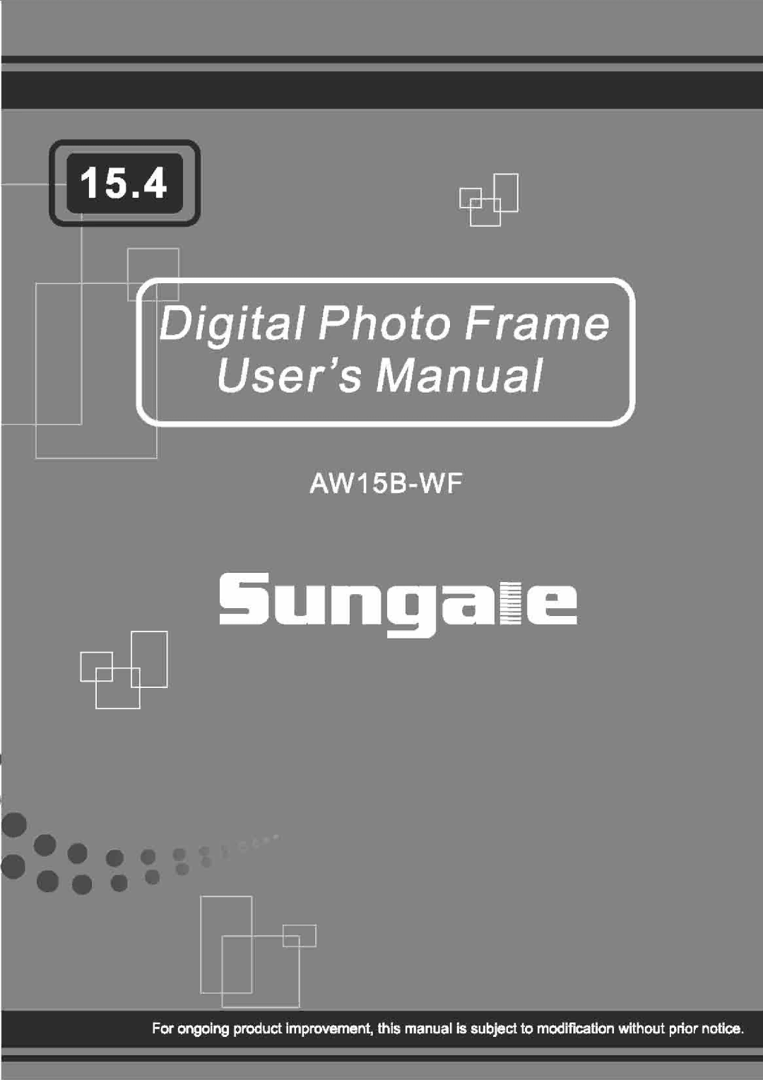 Sungale AW15B-WF manual 