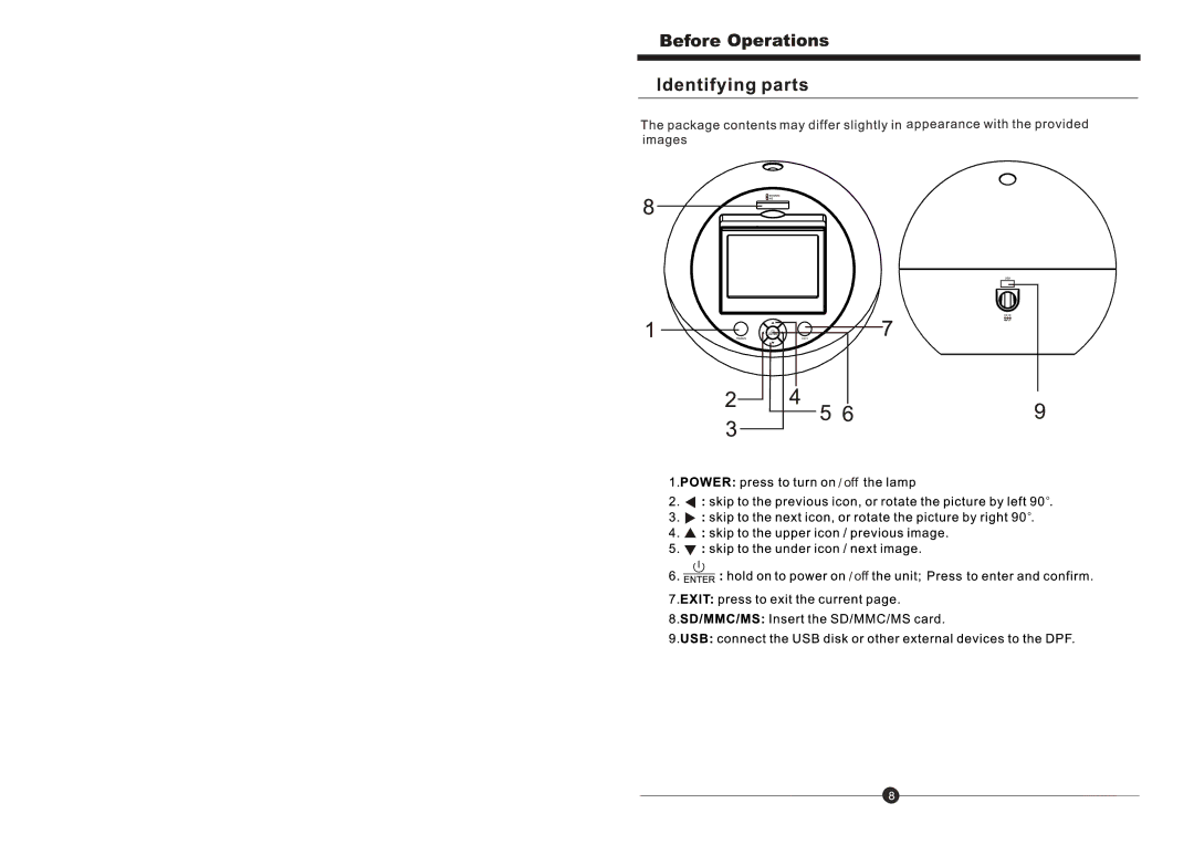 Sungale CD352LD manual 