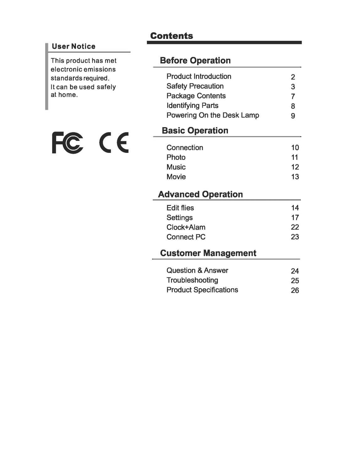 Sungale CD358LD manual 