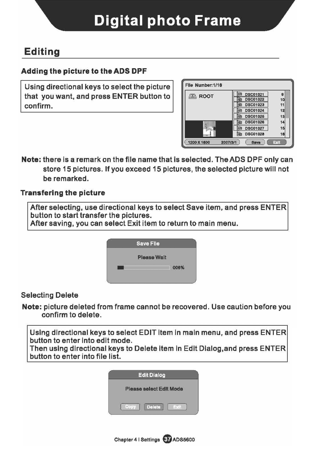 Sungale CD5600 manual 