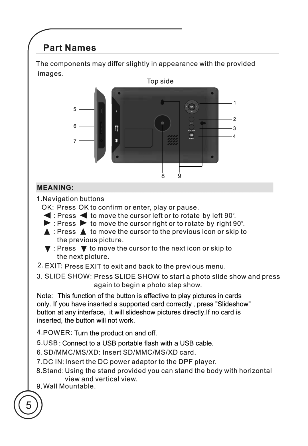 Sungale CD705 manual 