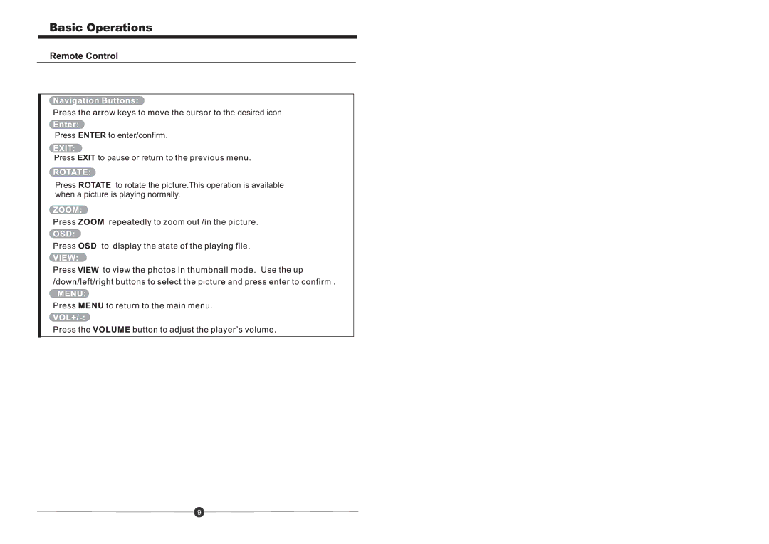 Sungale CD806 manual View 