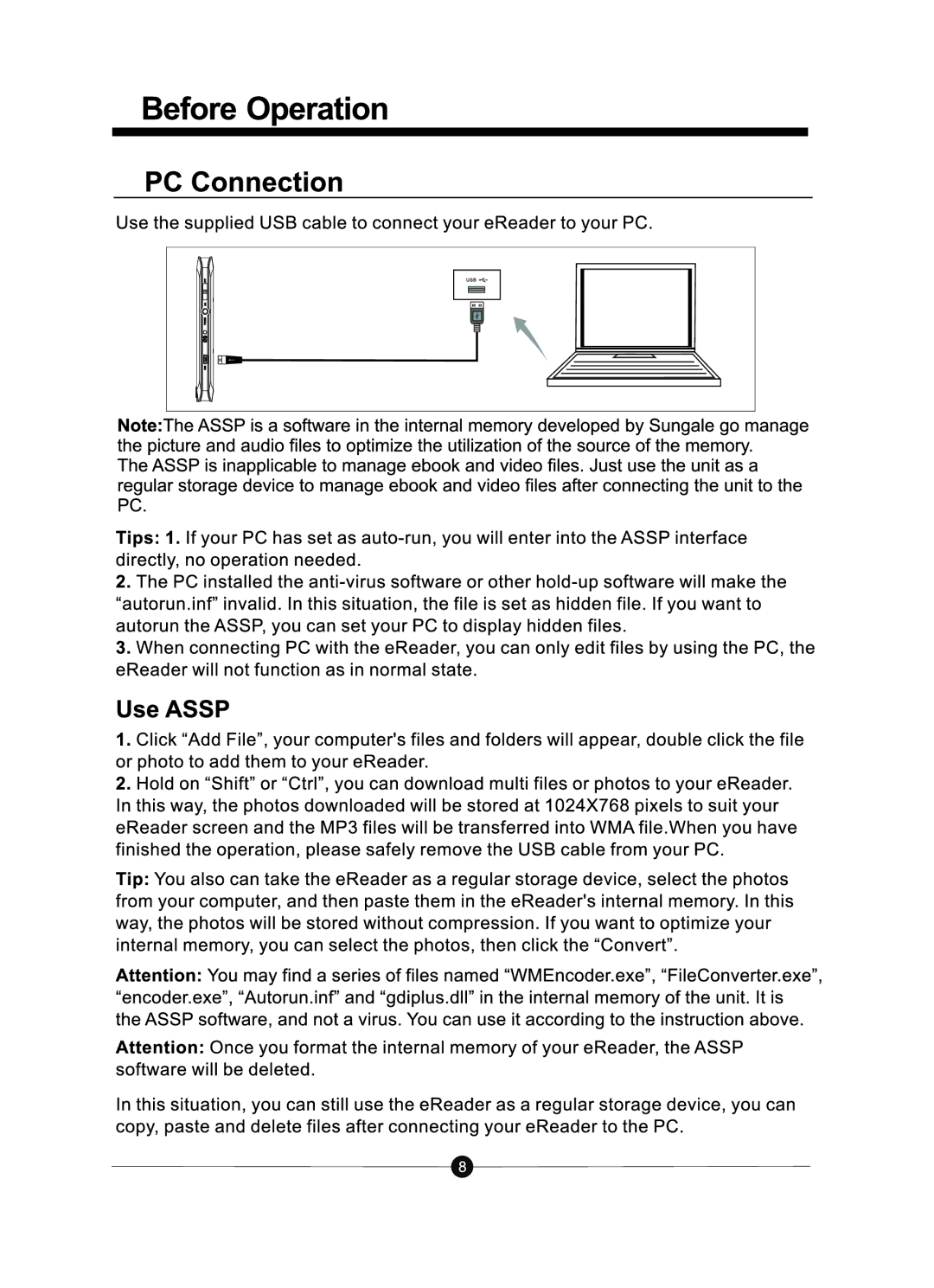 Sungale ID700WTA manual 