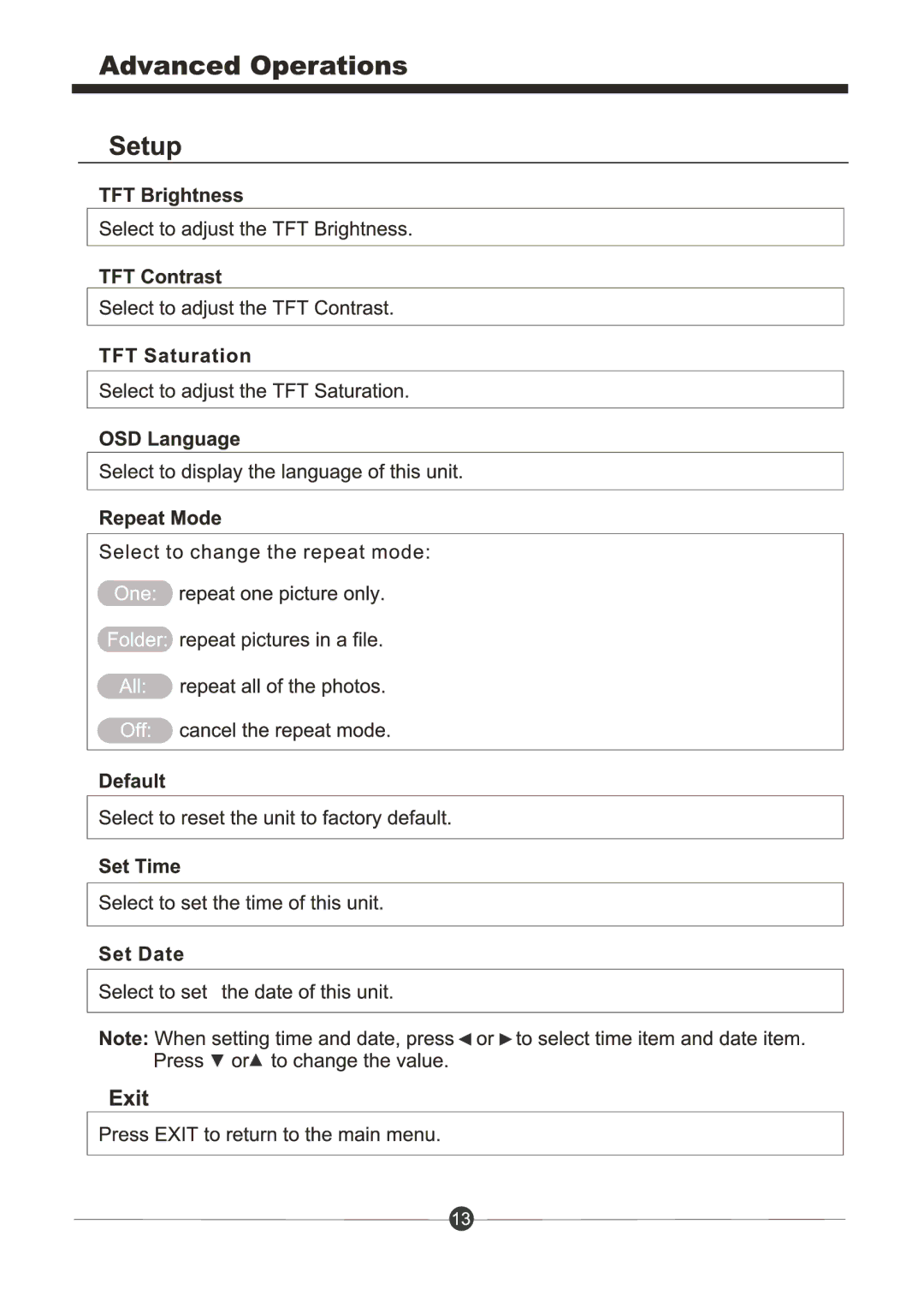 Sungale PF 1023 manual 