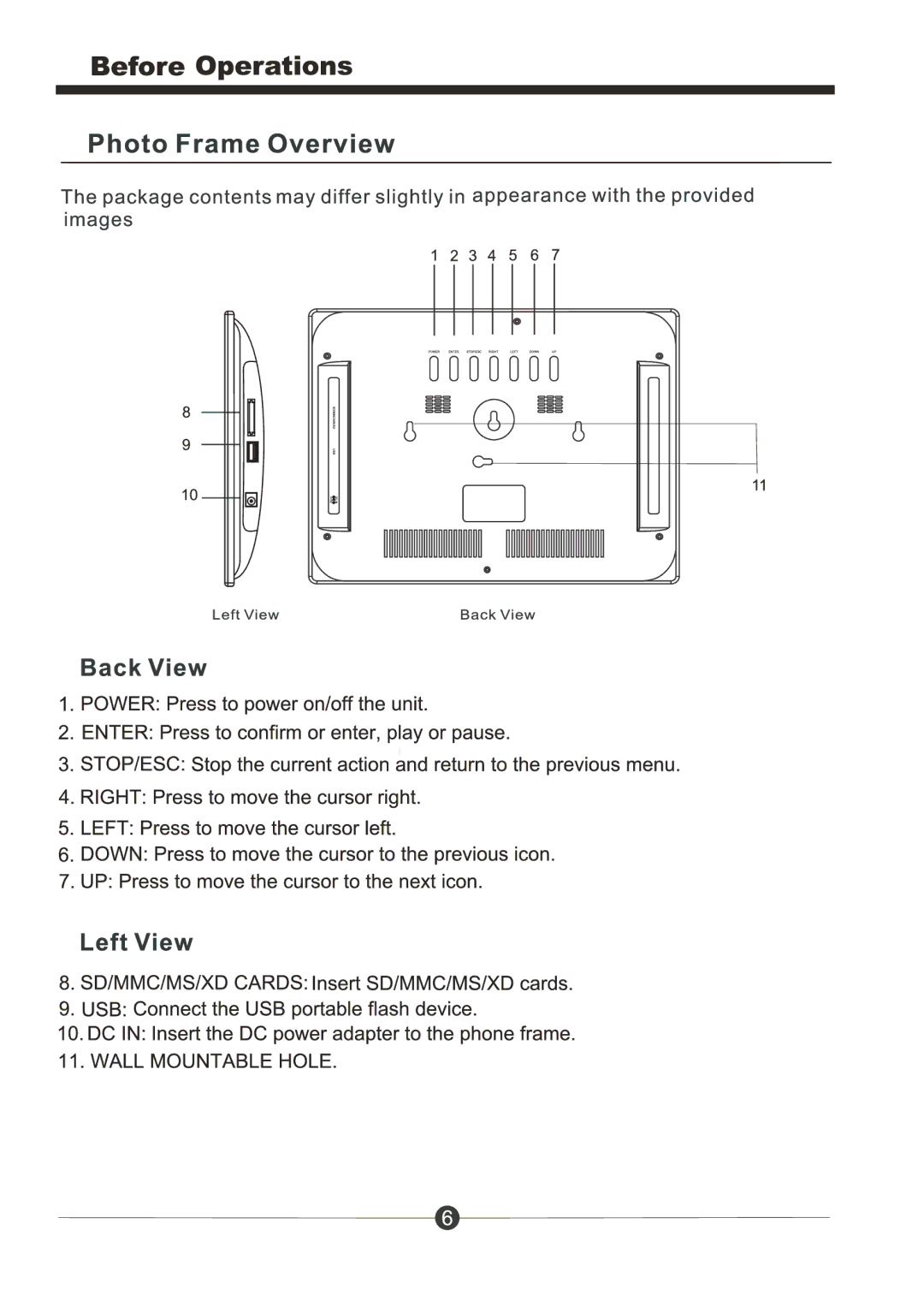 Sungale PF 1023 manual 