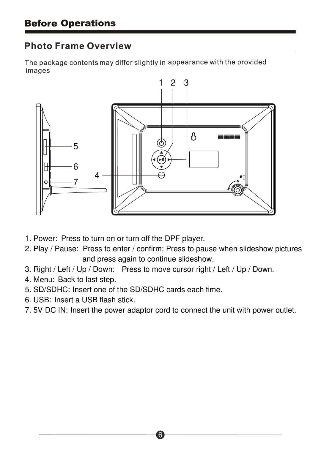 Sungale PF1025 manual 