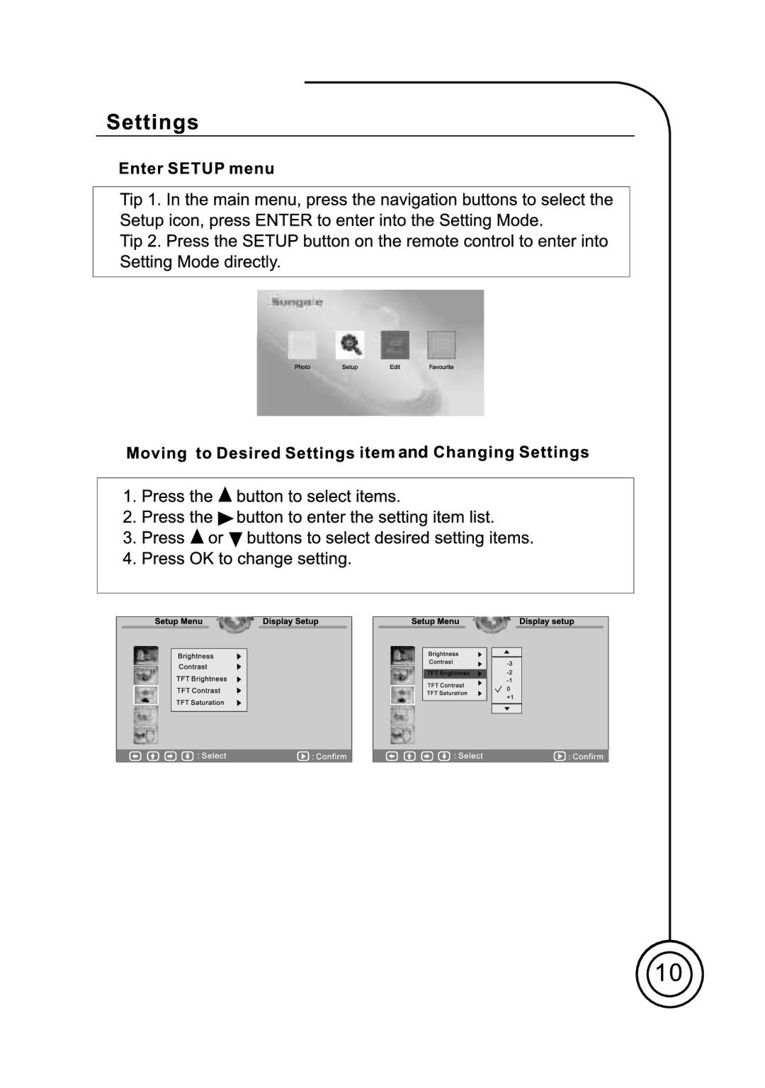 Sungale PF701 manual 